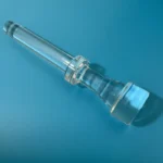High Temperature Resistant Silica Glass Quartz Rod with Flanges