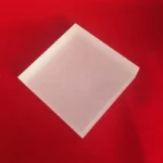 Customized Heat Resistant Frosted Silica Wafer  Glass Square Plate