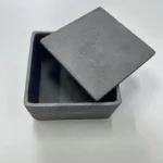 High Temperature Resistance SiC Crucible Silicon Carbide Tray Ceramic Melting Box with Kid - Image 4