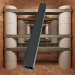 High Temperature Resistance Sisic Ceramic square Beam Refractory Rbsic Silicon Carbide Ceramic Tube for Kiln Furnace