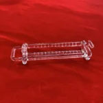 Laboratory Instruments Silica Glass Wafer Carrier 2inch clear Quartz Glass Boat  for Processing Photovoltaic Semiconductors