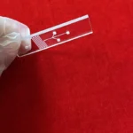 Rectangle transparent fused quartz plate customize Clear Quartz substrate with hole - Image 5