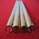 Gold Coated Quartz Glass Tube IR Lamp Clear Quartz Pipe with Cutting Processing Service Halogen Lamp - Image 2