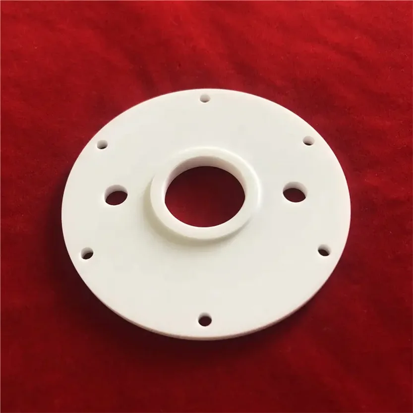 H9232043ded8b4f378b408c7276f73effC.webp Good Insulation Performance Ceramic Disc Macor Ring Machining Ceramic Isolator - Image 1