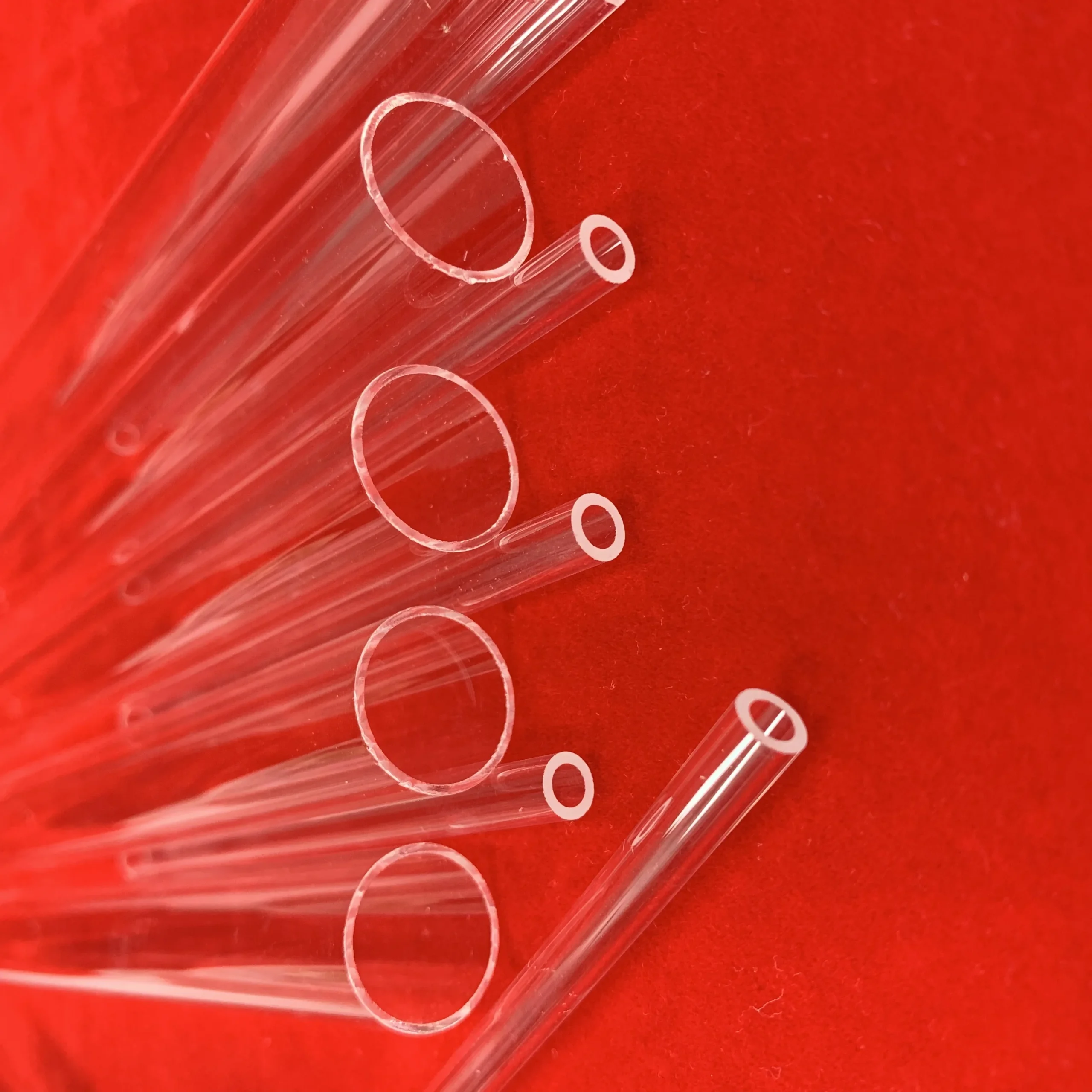 H92f1cf595b5a40dfb15c625ecb51bbd58.webp High Heat Resistant Clear Quartz Glass Blowing Tube Various Size and Thickness - Image 1