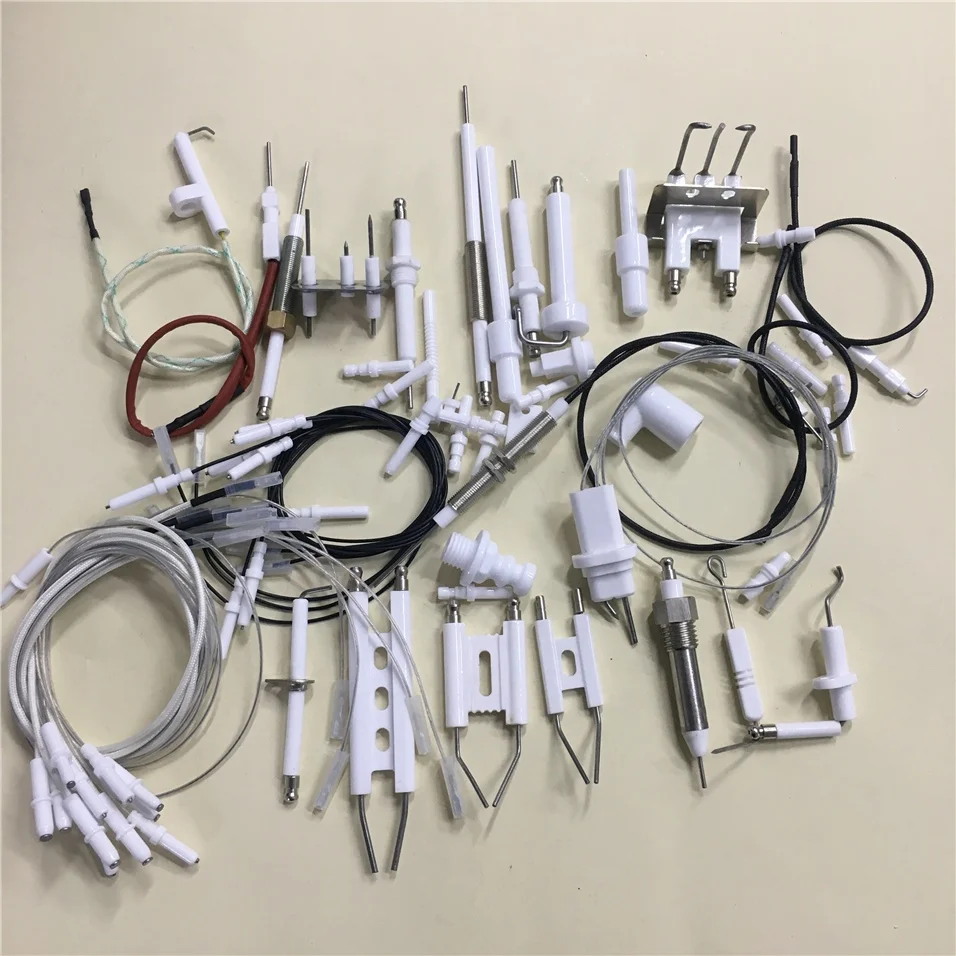 H92f9ecaad10e4e90b00ad3531fe6c502u.webp Gas Ceramic Igniter with Electrode Wire Spark Plug for Household Outdoor Barbecue Stove - Image 1