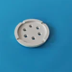 Boron Nitride Ceramic Round Plate with Slot & Hole - Image 3