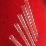 Customized High Quality Silica Quartz Flat Bottom Pipe Glass One Side Closed Furnace Glass Tube