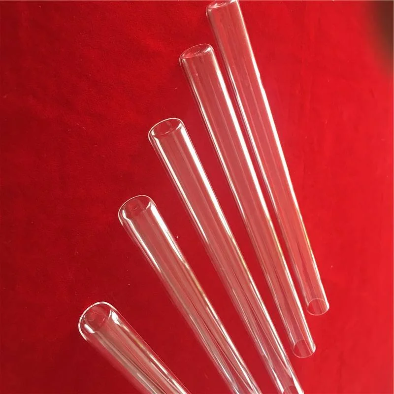 H951a3688b132461cade122bc93850ef8p.webp Customized High Quality Silica Quartz Flat Bottom Pipe Glass One Side Closed Furnace Glass Tube - Image 1