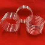 High temperature resistance clear helix quartz tube customize transparent quartz coil tube