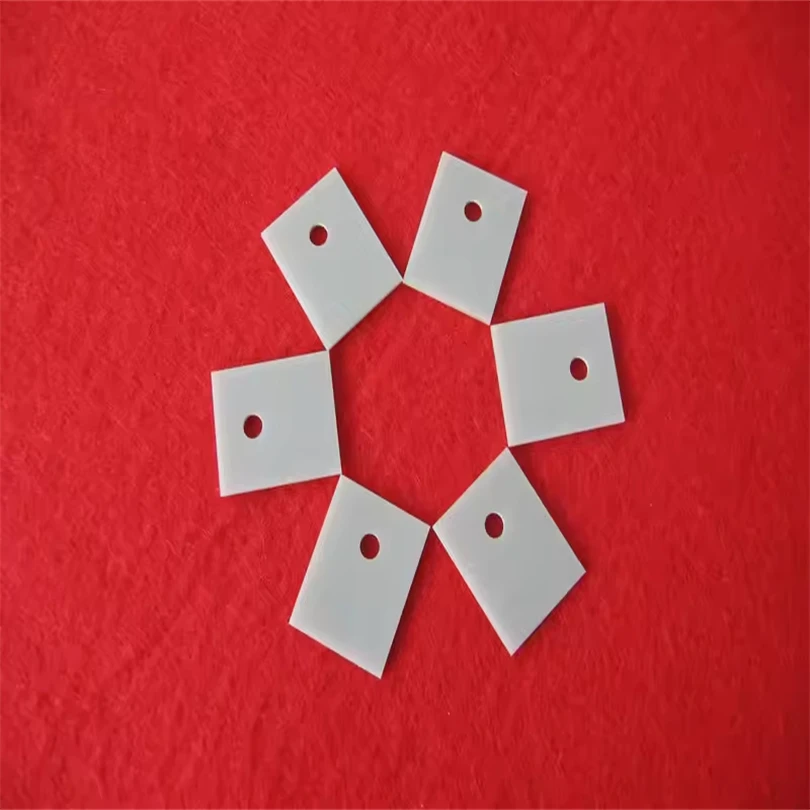 H96c46d14df2a48e487418004cd7dd6afc.webp 12x18x1mm Aluminum Nitride Ceramic Insulator AlN Precision Ceramic Sheet - Image 1