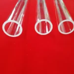 High UV Transmission Round Bottom Fused clear Quartz Glass Pipe - Image 3
