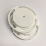 Easy Cutting Drilling Machinable Ceramic Parts Glass Macor Ceramic Porous Disc Spacer Rounded Plate - Image 6