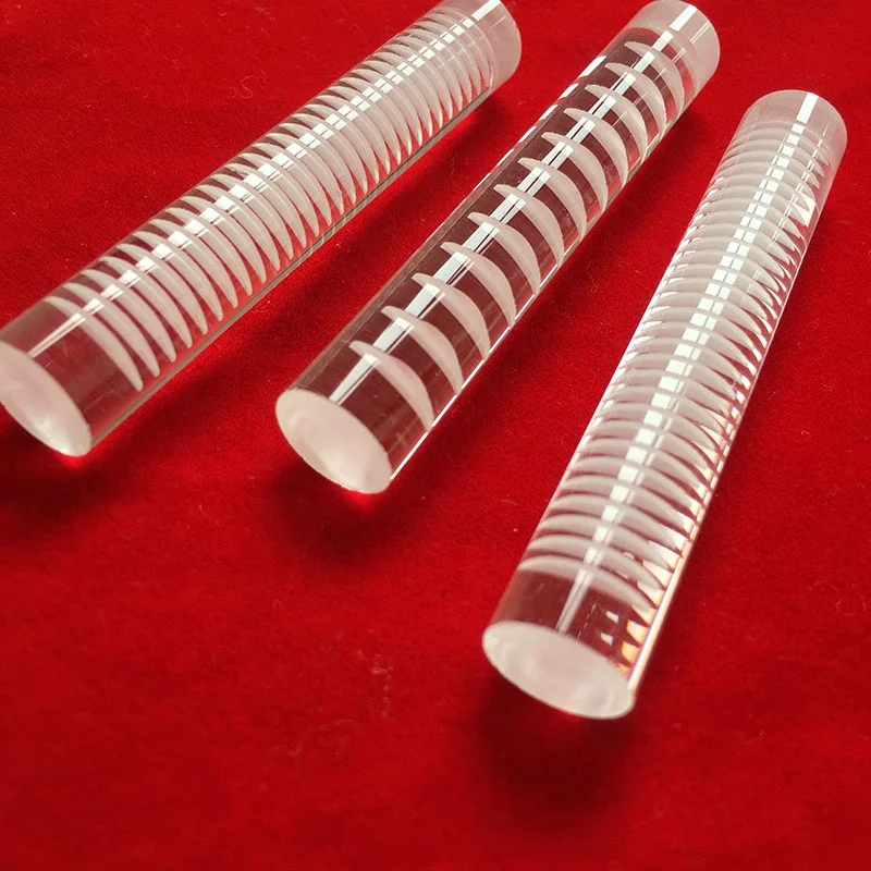 H9943a33beb244d6886bdd0e48324683d6.webp Custom Quartz Glass Solid Cylindrical Rod Light Guide Quartz Glass Grooved Rod in Used in Quartz Boats - Image 1
