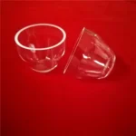 Customized Heat Resistance Transparent Fused Silica Container  20ml Quartz Glass Crucible for Laboratory