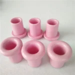 Wear Resistant pink 95% 99% Al2O3 Alumina Ceramic Groove Eyelet for Textile Machine
