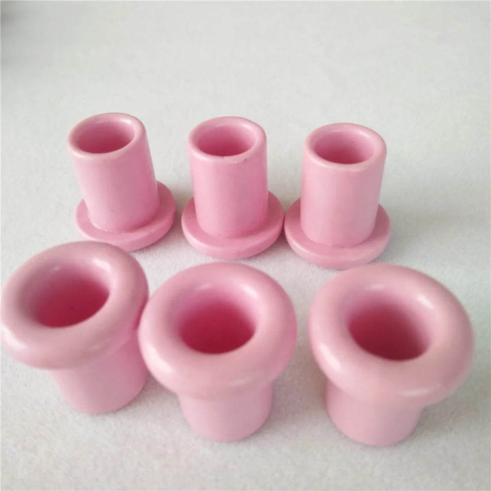 H9b4749d59d8c46a096701265b4cd1dedq.webp Wear Resistant pink 95% 99% Al2O3 Alumina Ceramic Groove Eyelet for Textile Machine - Image 1