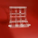 2inch 4inch 6inch transparent silica quartz boat  customize arc clear quartz wafer carrier for solar