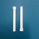 Custom Insulation Machinable Glass Macor Ceramic Shaft Rods With Flange