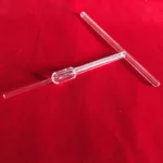 Custom High Temperature Resistance Clear Quartz Glass Tubing T Shape Polished Fused Silica Glass Tubes