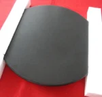 High Temperature Resistance Eco-friendly Black Glazing Cordierite Pizza Stone for Oven - Image 4