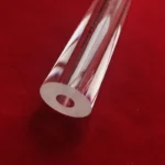 High purity transparent quartz rod with square round  hole - Image 5