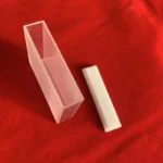 Transparent Quartz Q8 Flow Cuvette Two-channel PTFE Plug Colorimetric Dish Quartz Cell - Image 5