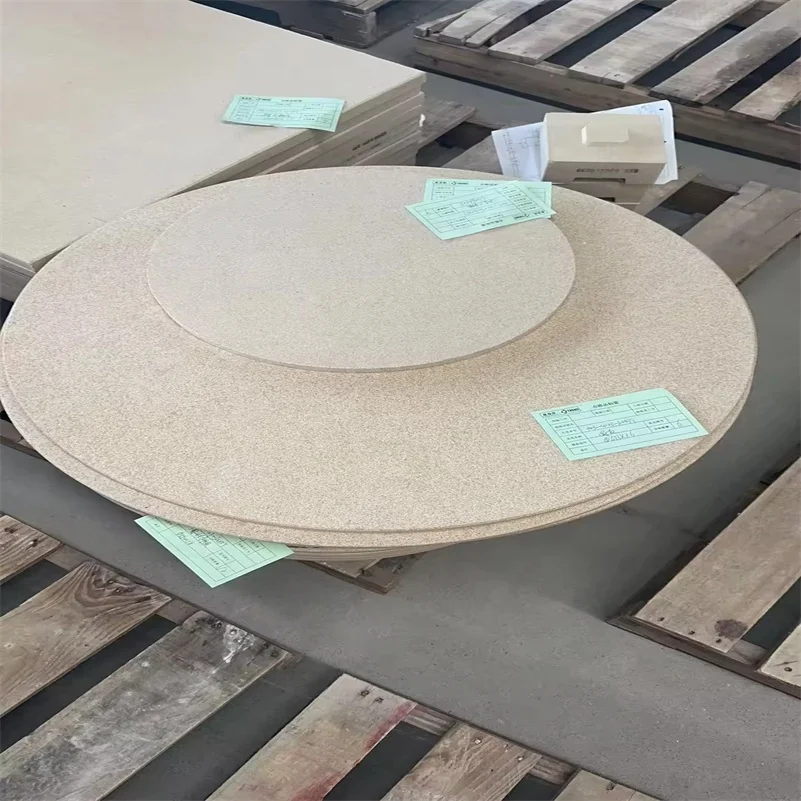Ha41096e8d9704324b9167a3f30edaab98.webp Refractory Cordierite Mullite Plate /Round Slab for Pottery Kiln Furniture - Image 1