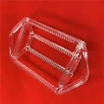 2inch 4inch 6inch Customize clear quartz wafer carrier solar transparent quartz boat with holder - Image 4