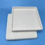 99% Alumina Ceramic Crucible Customized Al2O3 Ceramic Molten Metal Saggar Tray