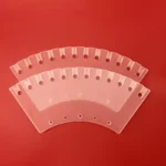 Customized Fan Shaped Quartz Glass Plate Silica Glass Sheet with THRU Hole - Image 3