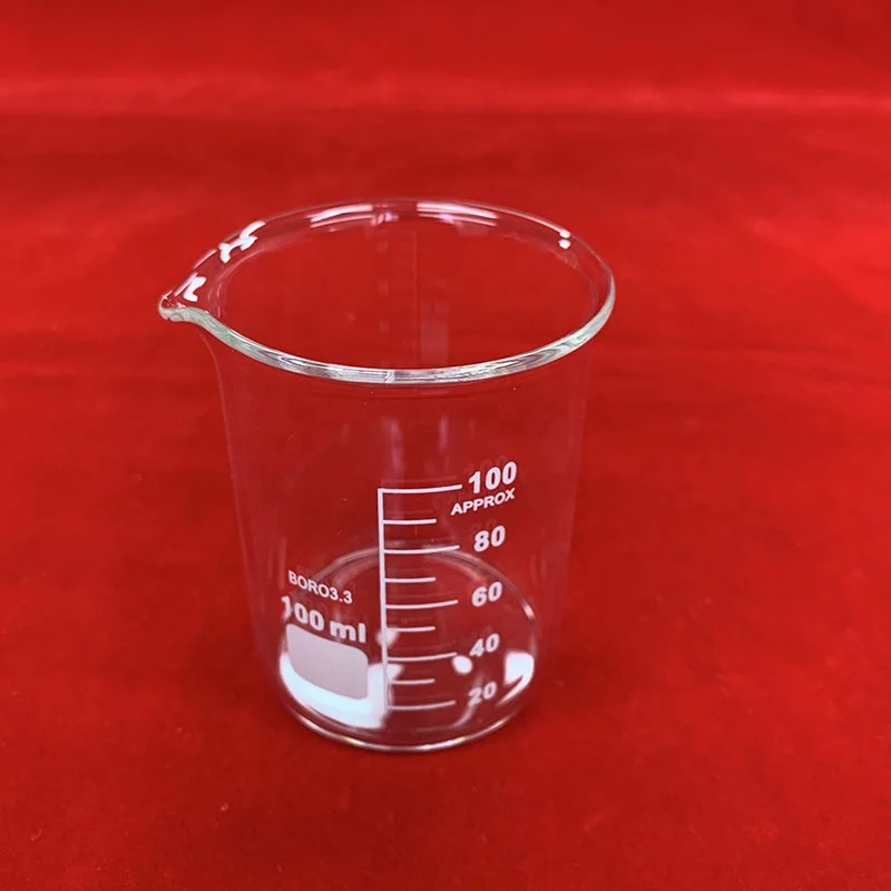 Ha8a8b70a860741c1a6b48a3af3792911A.webp 100ml Transparent Quartz Beaker 3.3 Borosilicate Glass Beaker With Custom logo - Image 1