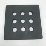 Customized Recrystallized SiC Ceramic Plate R-SIC Ceramic Board with 9 Holes - Image 3