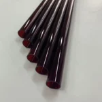 High Purity Ruby Quartz Glass Tube Heating Dark Red Fused Silica Quartz Pipe - Image 2