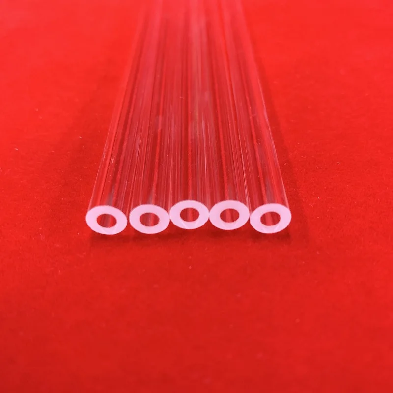 Hadcd1b2242214f319b2e37bb4320c565R.webp High-temperature Thermocouple protection Tube Transparent Quartz Pipe Crystal Optical Quartz Tube Sleeve - Image 1
