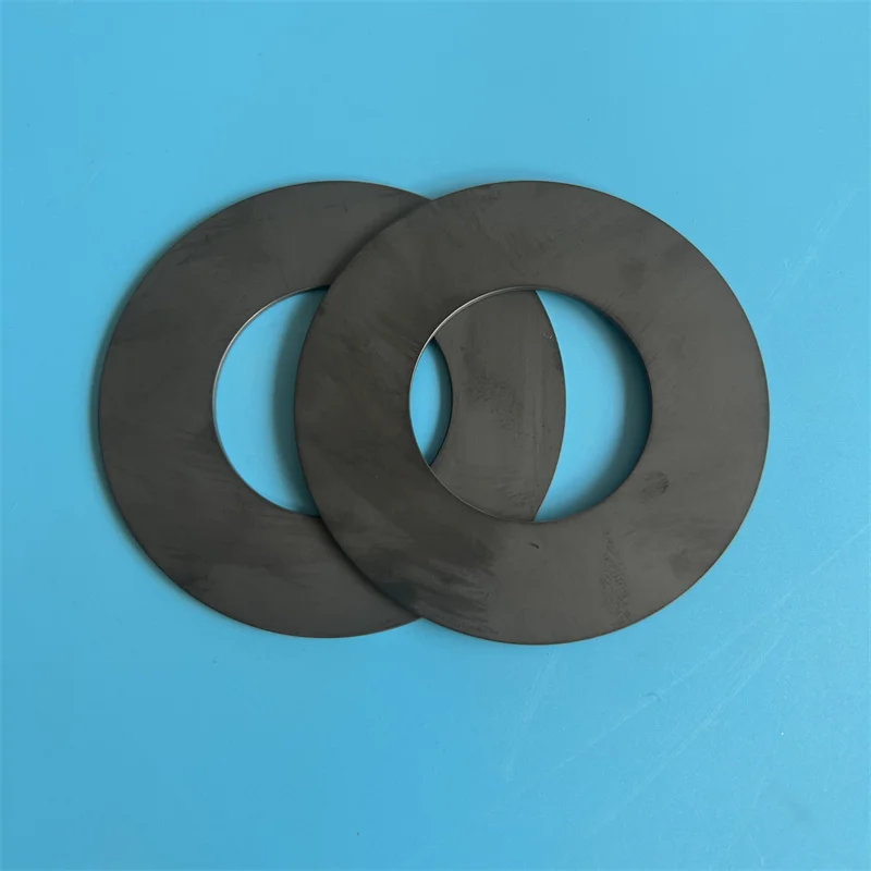 Haf7b2247f4b649c788552035a72d9c2fY.webp High Temperature Resistance Silicon Carbide Seal Washer Ring and Plate Industrial Ceramic - Image 1