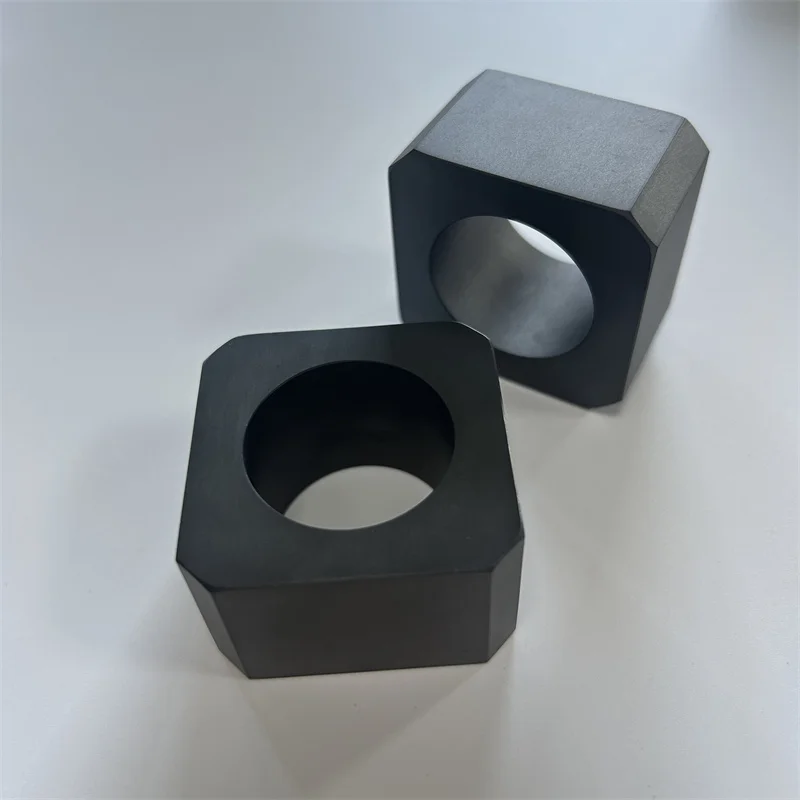 Hafd6f47a514e40279f19e6e102c9fcfa7.webp High Hardness Custom Precision Silicon Carbide SiC Ceramic Hollow Block - Image 1