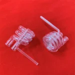 Custom Transparent Spiral Quartz Tube clear Spiral Fused Silica Glass Coil Tubing - Image 2
