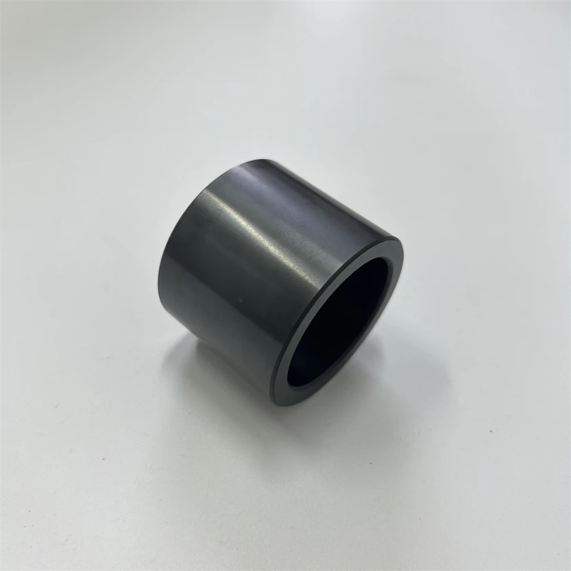 Hb10eea6f48ac4b9e92172e7c356bb4b4C.webp Customized SIC Ceramic Insulator Sleeve Silicon Carbide Ceramic Bushing Tubes - Image 1
