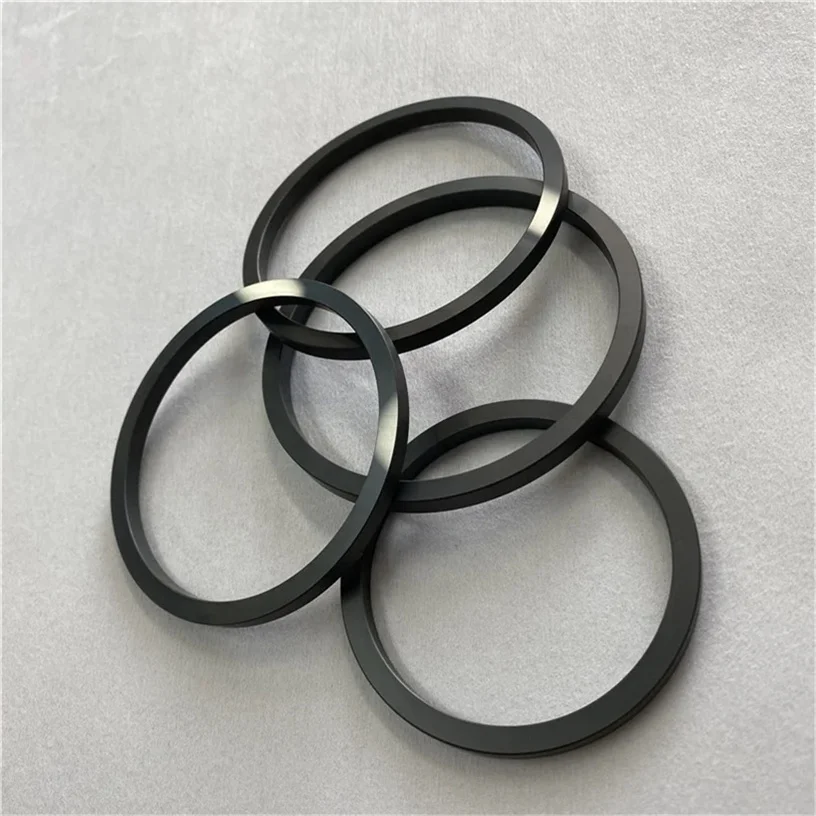 Hb2f508ebdb834b118154e49b3de9637bj.webp High Strength Silicon Carbide Ceramic Mechanical SiC Ceramic Seal Ring for Heat Exchanger - Image 1