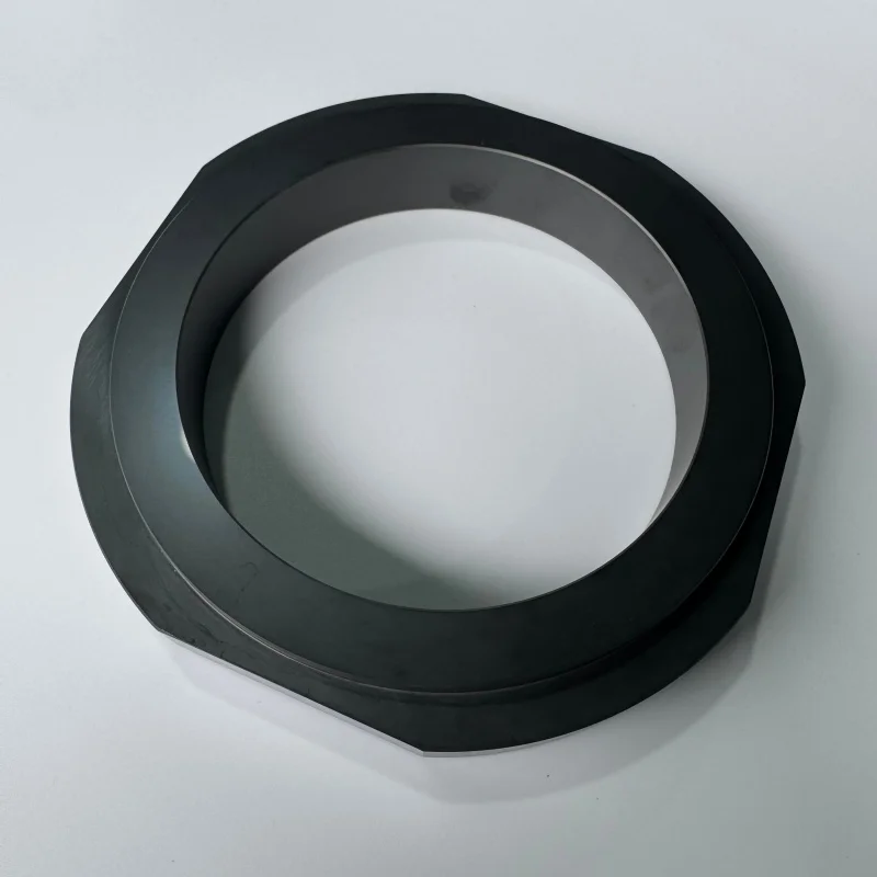 Hb3cc9ba91e304a09887471a16432ff1dc.webp Silicon Carbide Irregular Part Ring SSIC Sic Ring for Mechanical Seal - Image 1
