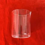 High purity clear quartz glass beaker without graduation