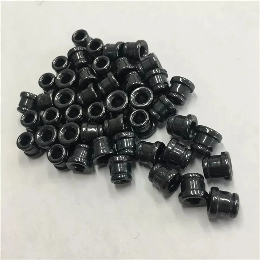Hb50236f4112f4b108566b229e5935858p.webp Black Textile Ceramic Eyelets Textile Titanium Dioxide TiO2 Ceramic Grooved Eyelets Wire Guide - Image 1