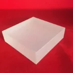 Customized Heat Resistant Frosted Silica Wafer  Glass Square Plate - Image 2