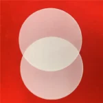 CNC Process High Precision JGS1 Fused Silica Quartz Frosted Glass Disc - Image 2