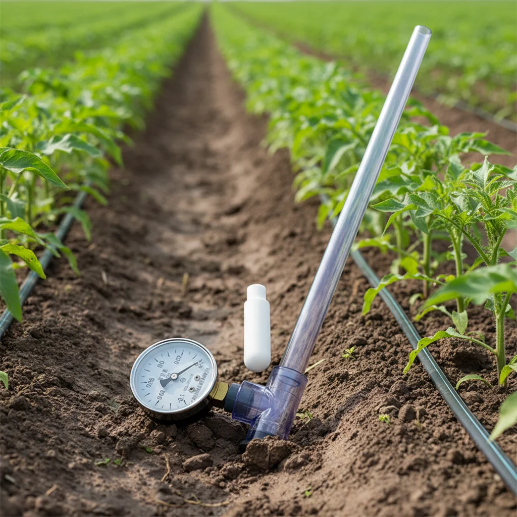 Hb7c554104f7d4288995c5fde203ea29an.webp Agricultural Irrigation Portable Wholesale a Complete Set Porous Ceramic Pipe Soil Tension Meter Soil Water Potential Sensors - Image 1