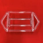 2inch 4inch 6inch Customize clear quartz wafer carrier solar transparent quartz boat with holder - Image 3