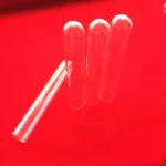 Quartz Tube . Silica Glass Pipe with One Side Closed