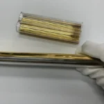 Twin  Clear Quartz Pipe Gloden Plated Silica Tubing for Boilers - Image 6