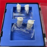 Standard Transparent Polish Quartz Glass Cylindrical Flow Through Cuvette for lab instrument - Image 2